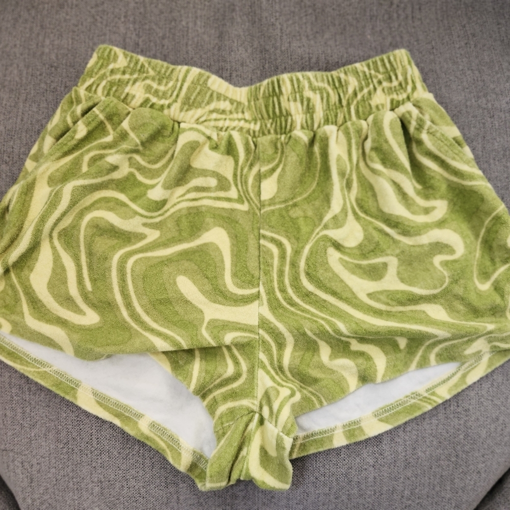 Forever 21 Green Tie-Dye Shorts size M